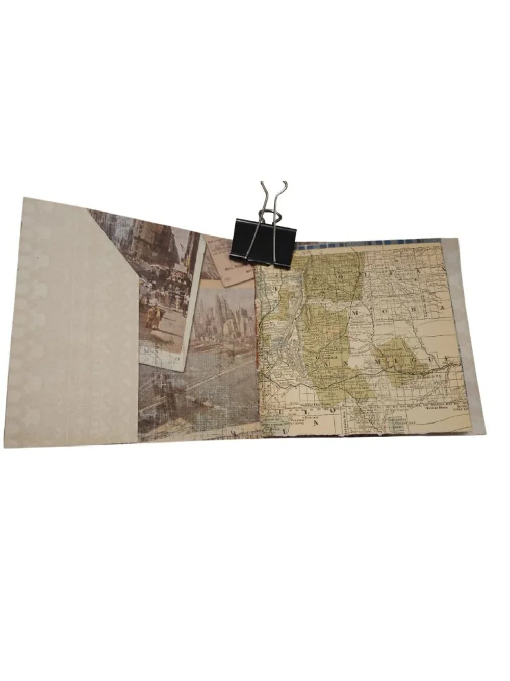 Junk Journal Travel Theme 68 pages Handmade